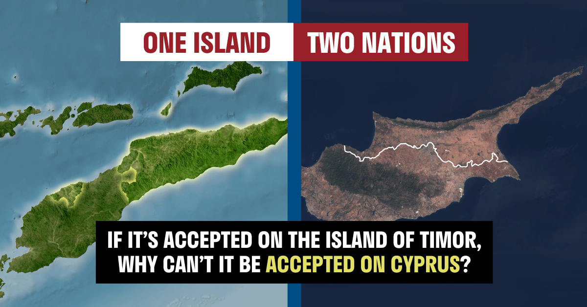 It works on Timor, why can't it work on Cyprus? #TwoStates #KKTC #Freedom #Fairness